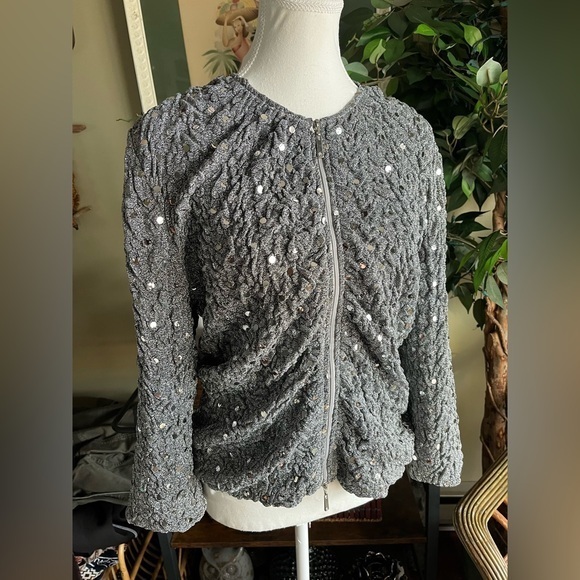 Joseph Ribkoff Sequin Textured Jacket - Picture 1 of 13